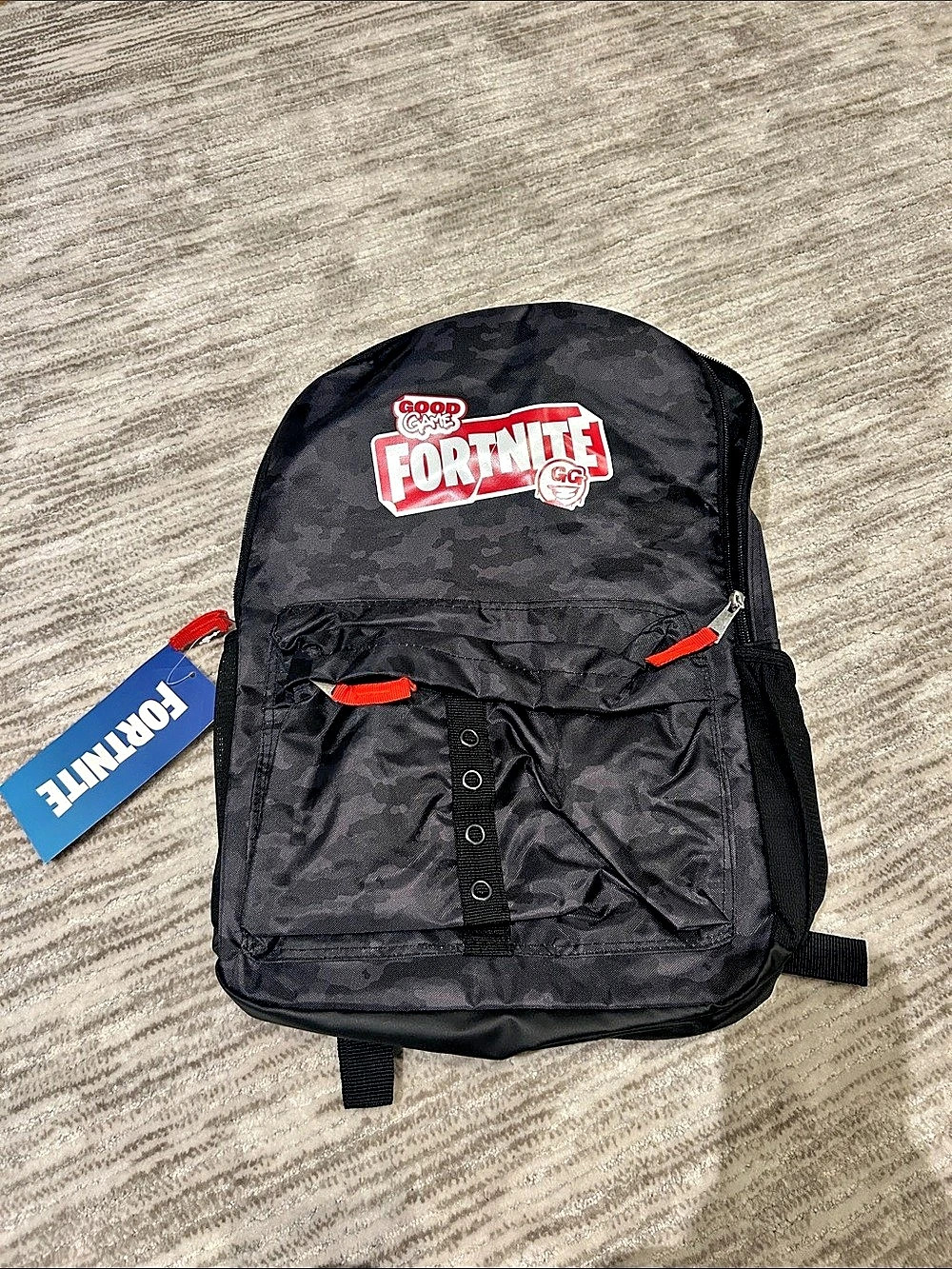 Fortnite Good Game Victory Royale Backpack Black